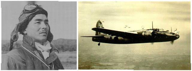 图片:坐百式重爆机殒命的日本海军航空兵头号王牌西泽广义.