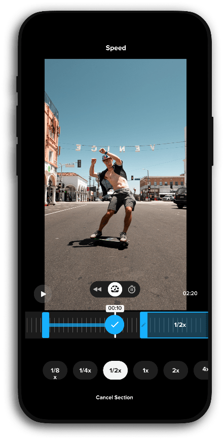 无论使用哪款摄像机或手机 Gopro 的新应用 Quik 都能帮你充分使用照片和视频 用户