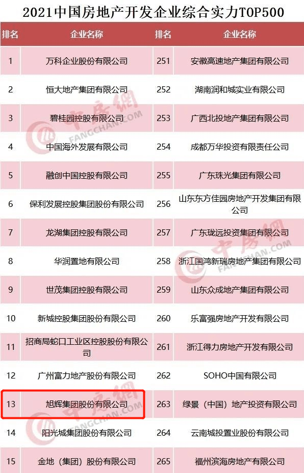 旭辉地产排名_旭辉地产户型图