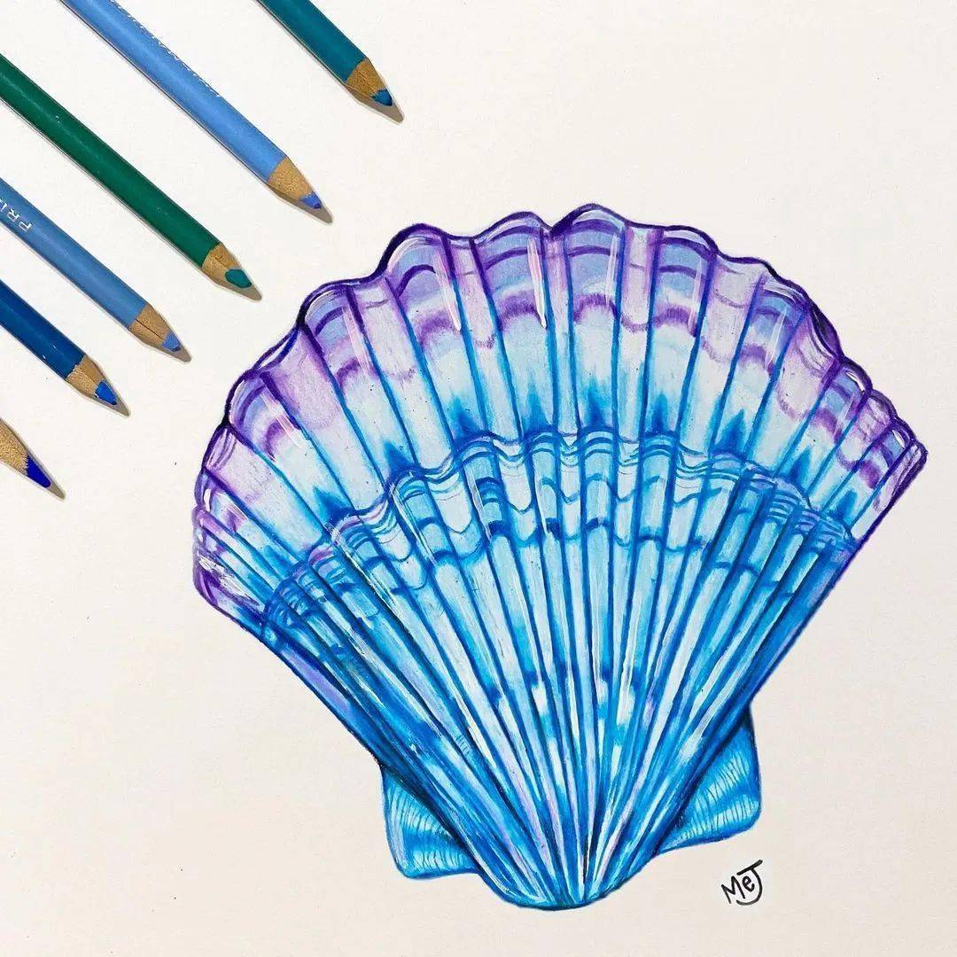 色彩艳丽的彩铅手绘