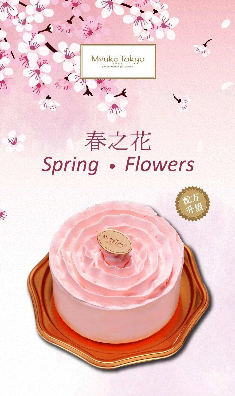 上新,春之花奶油蛋糕