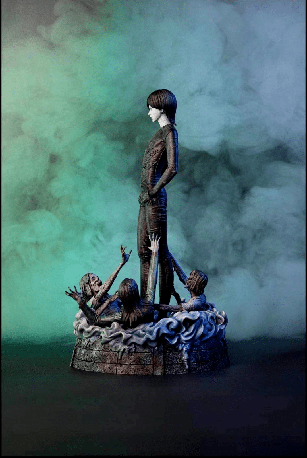 模玩情报分享echoesgallery伊藤润二经典作品十字路口的美少年雕像