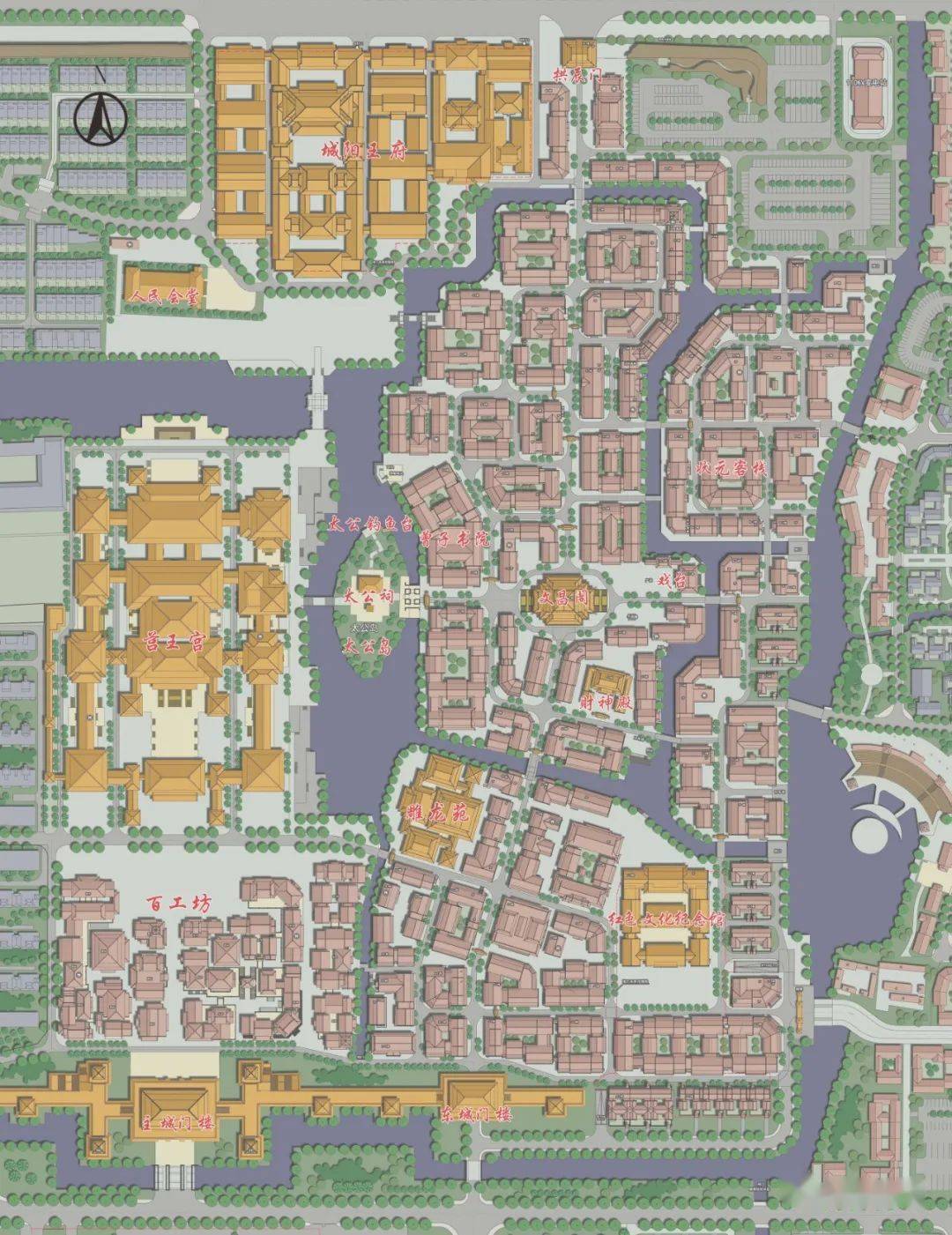 郯国古城景区地图图片