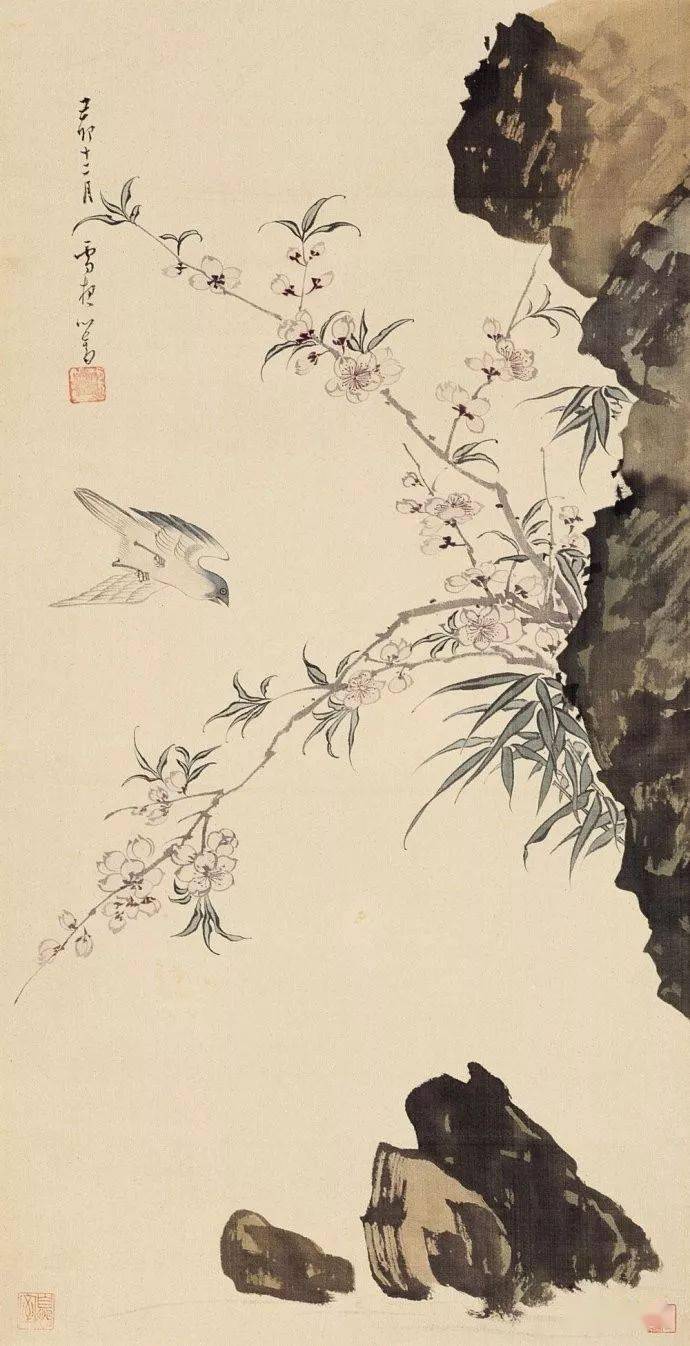 溥儒花鸟作品辑录分享