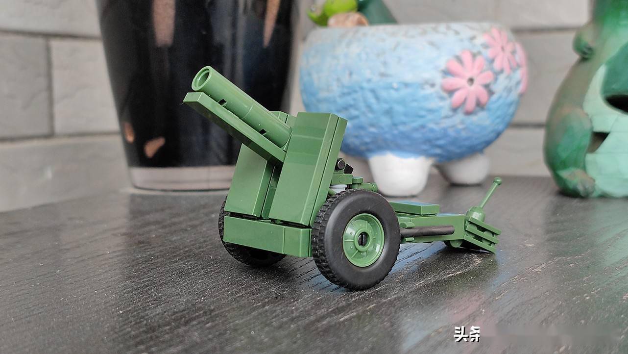 积木做的步兵炮全冠积木sig33型重步兵炮评测