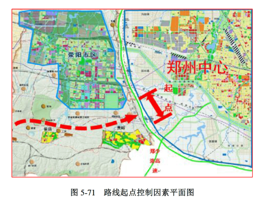 鄭州至洛陽高速第一次環評_路線