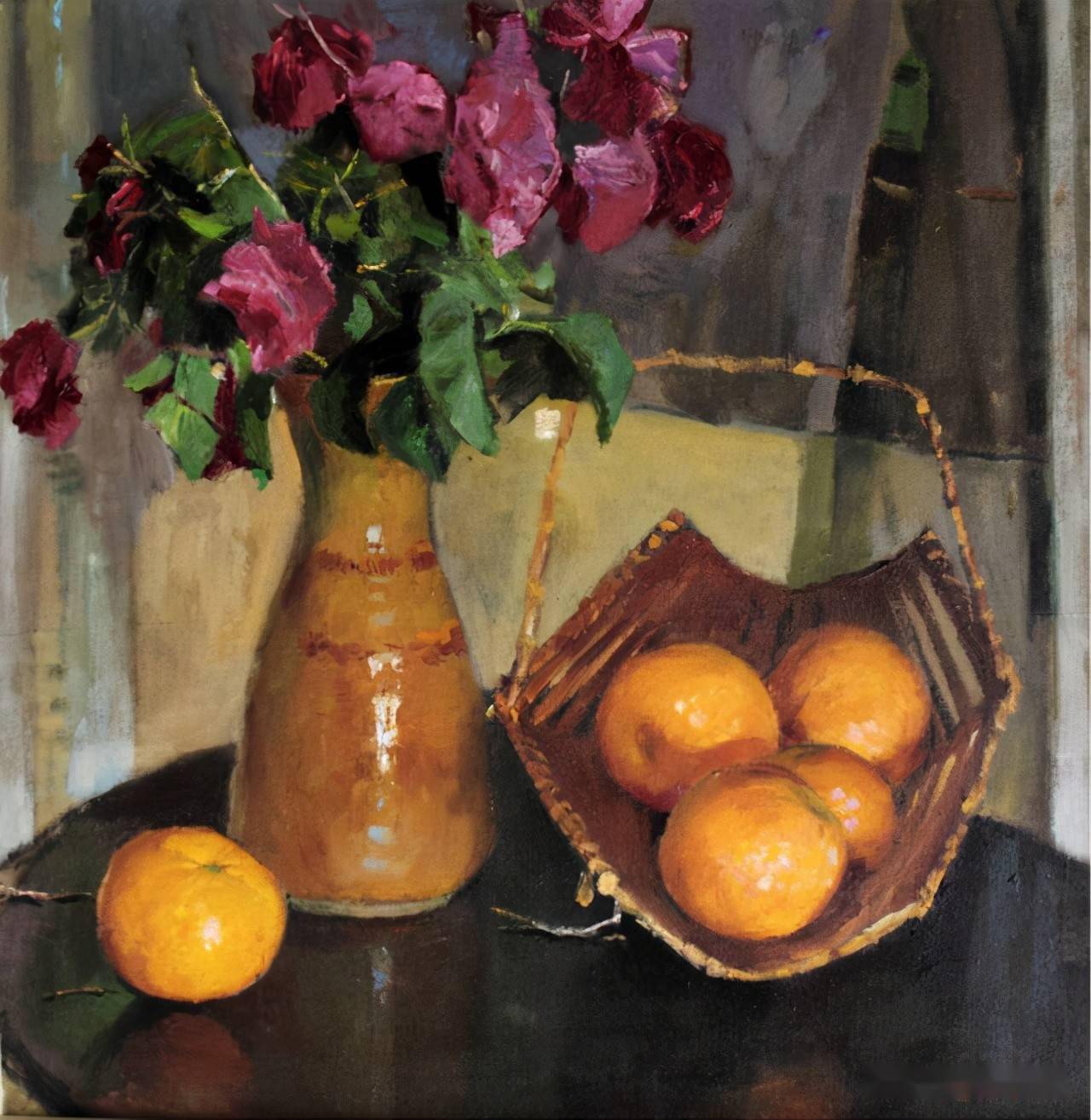 著名油画家杨鸣山油画静物作品欣赏