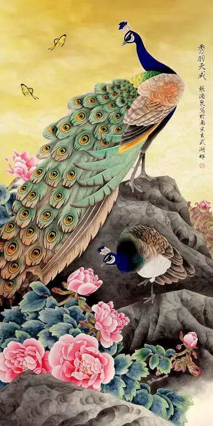 工笔孔雀,美了眼,醉了心!