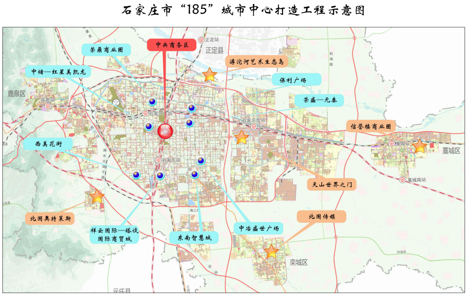 石家庄高新区区域图图片
