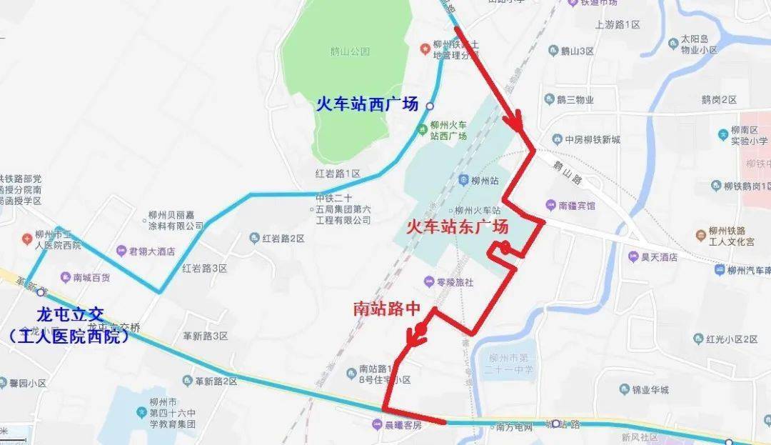 速看柳州火车站西广场停车场西站房营业时间周边交通均有调整