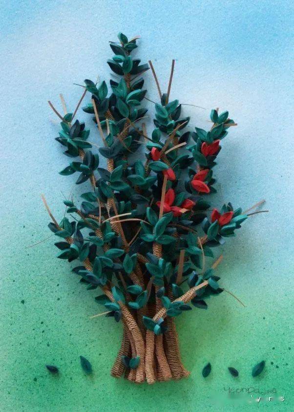 【国外优秀衍纸作品】衍纸树主题作品