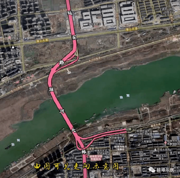 重磅消息延安路大橋最新效果圖曝光呈l型繞過水文站