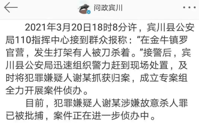 云南大理州宾川县女子金雪娟今年3月20日被同村男子谢明当街砍杀身亡.