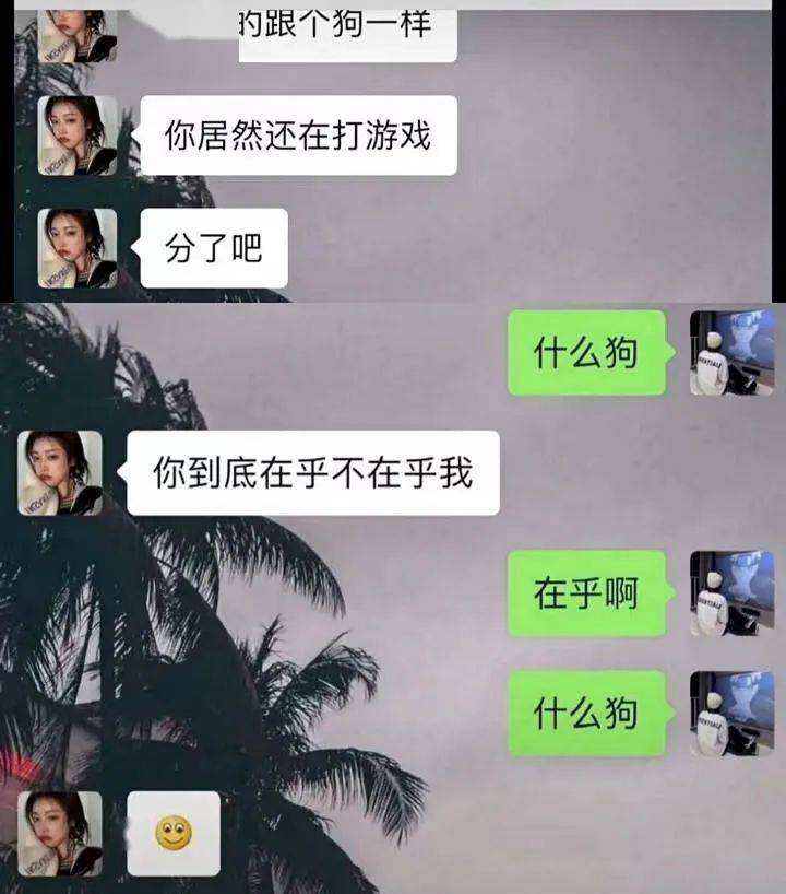 钢铁直男的敷衍聊天大赏好家伙这都不分手