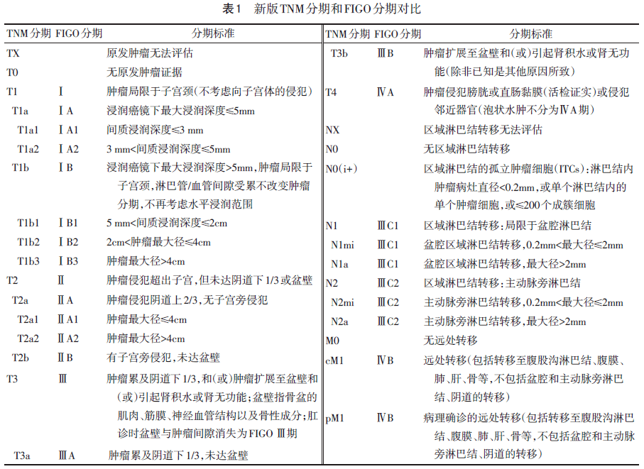 ajcc子宫颈癌第9版tnm分期系统解读