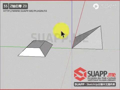 sketchup插件z軸歸零主要解決cad導入su後不共面的問題