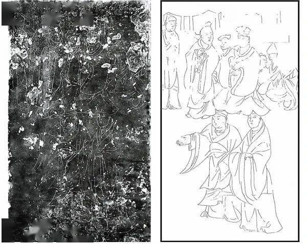 "朱鲔石室"画像中的家具多由与底线约40°夹角的斜线构成.