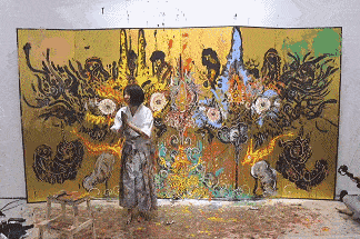 “狂野少女”绘画堪比毕加索,8亿人看她作画,作品震惊整个国际画坛