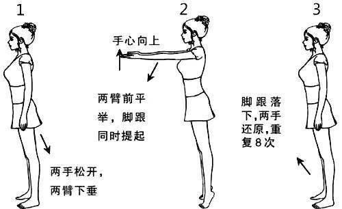 踮脚尖动作图解图片