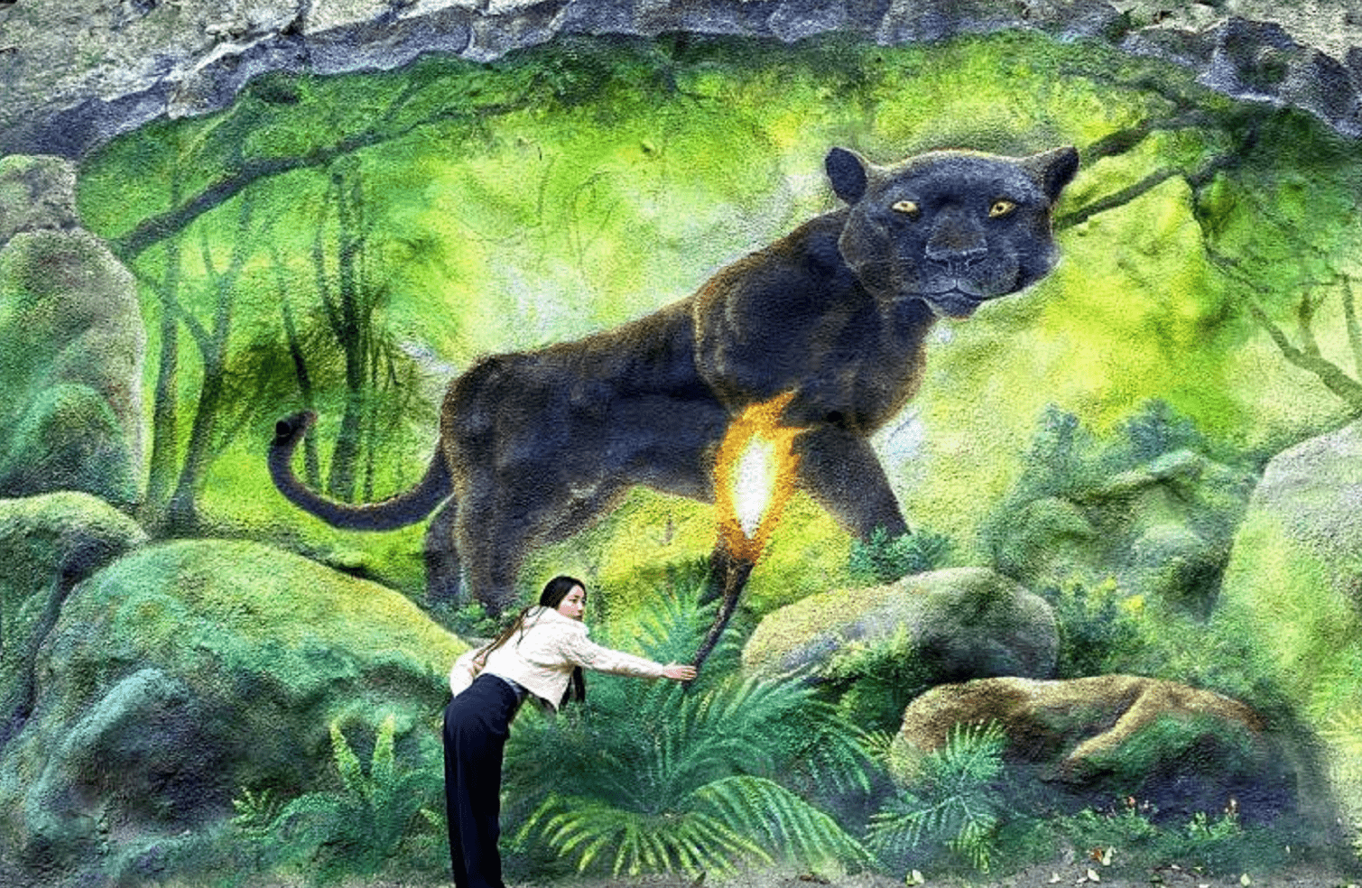 巴南彩色森林3d立体画创两项吉尼斯世界纪录,五一赶紧来打卡