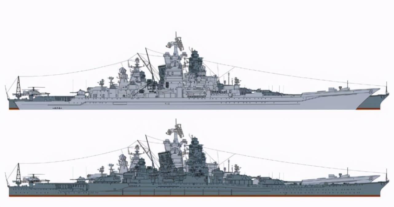 基洛夫级巡洋舰三视图图片