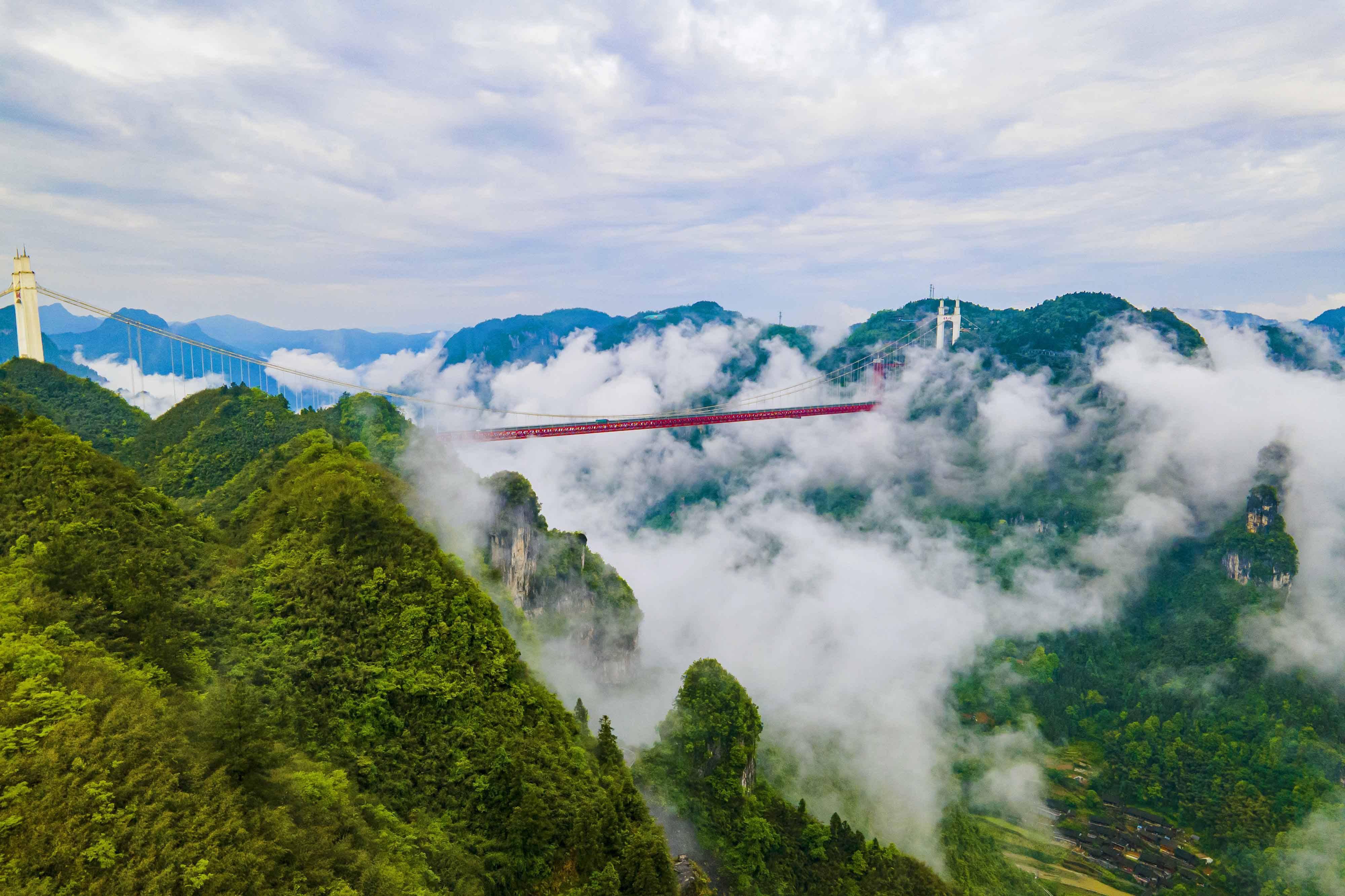 组图湖南壮丽云海入画来