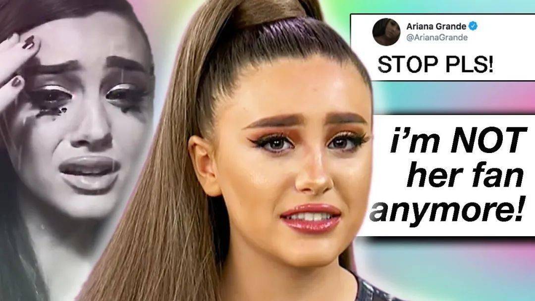 形象在网上演绎ariana grande 职业生涯的第一桩丑闻,在商店舔甜甜圈