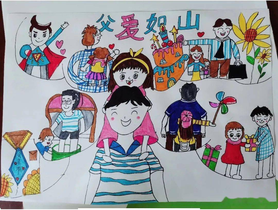 2021父亲节61母亲节儿童创意画备课资料一篇就够用了
