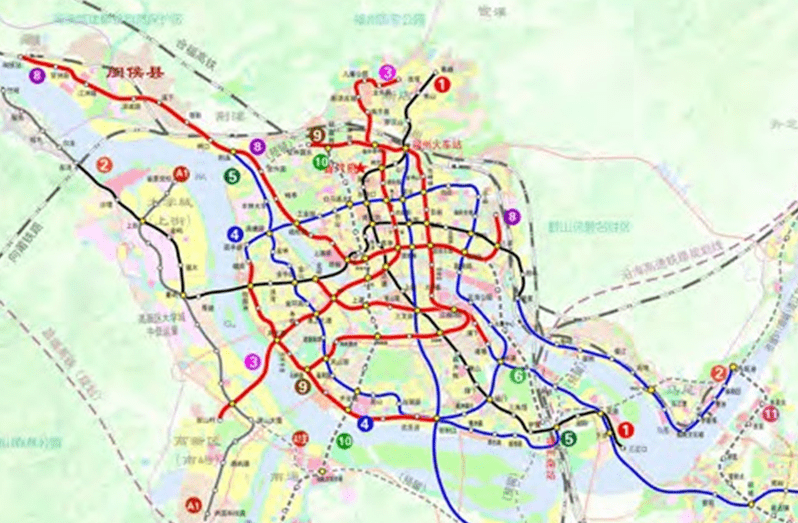 福州3号线地铁线路图图片