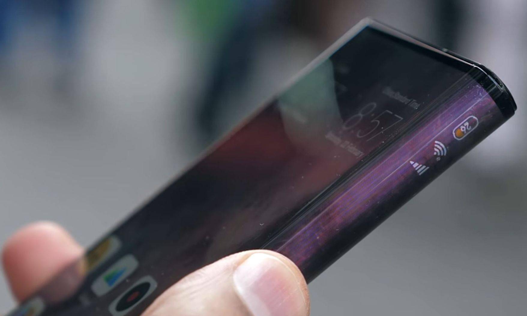 小米卷曲屏手机曝光:抽出来就是一块超大屏幕_概念