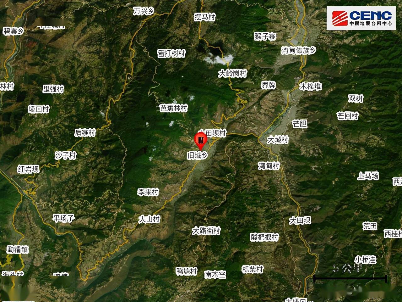 云南保山市施甸县发生4.7级地震,震源深度8千米_震中