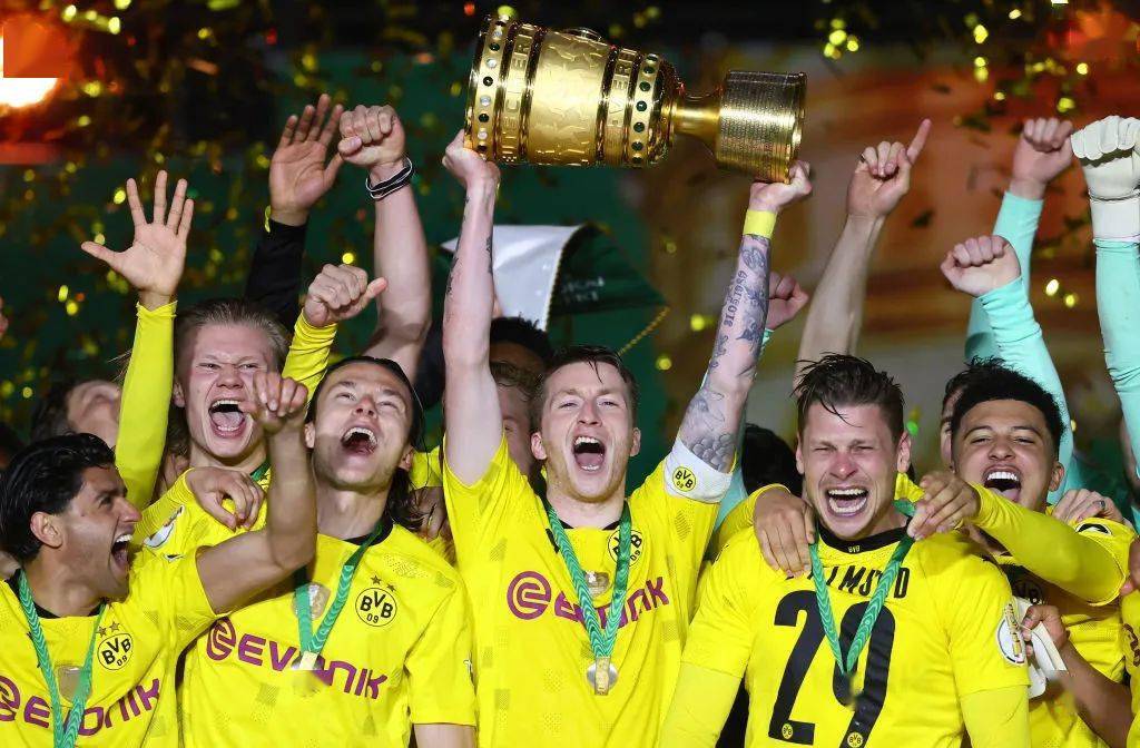 桑乔哈兰德各中两元多特蒙德获得德国杯冠军