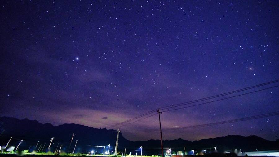 福建:繁星璀璨乡村之夜宛如梦境