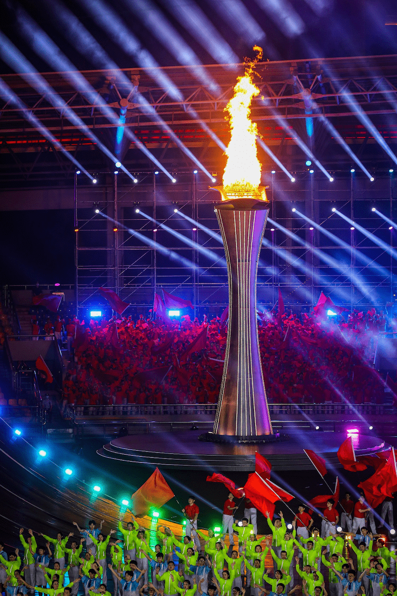 重庆市第六届运动会开幕式在永川炫彩呈现