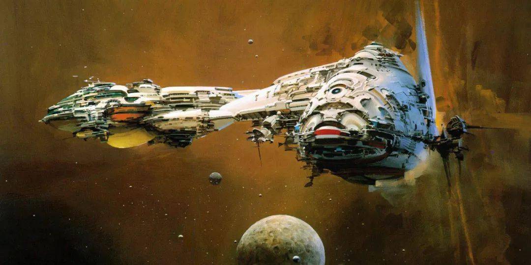 berkey创作的宇宙飞船太空艺术的题材十分丰富,不止于画作,像"漫威