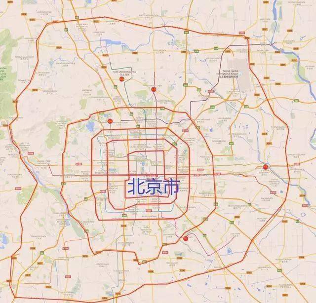 北京五环怎么画图片