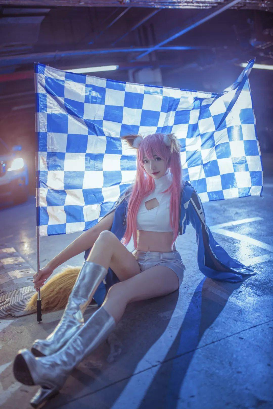 cosplay特辑丨fategrandorder玉藻前赛车cos