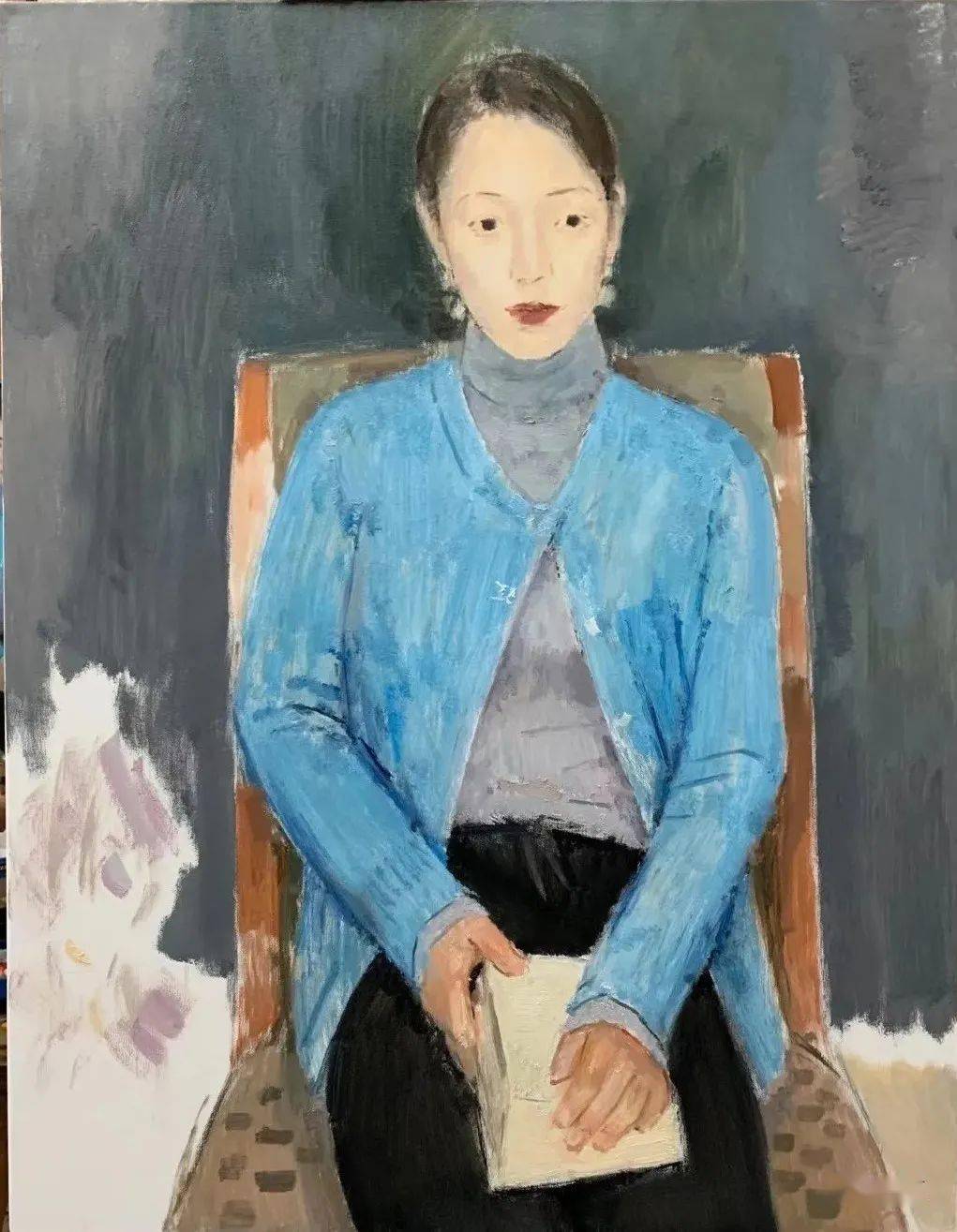 朱春林油画人物写生系列