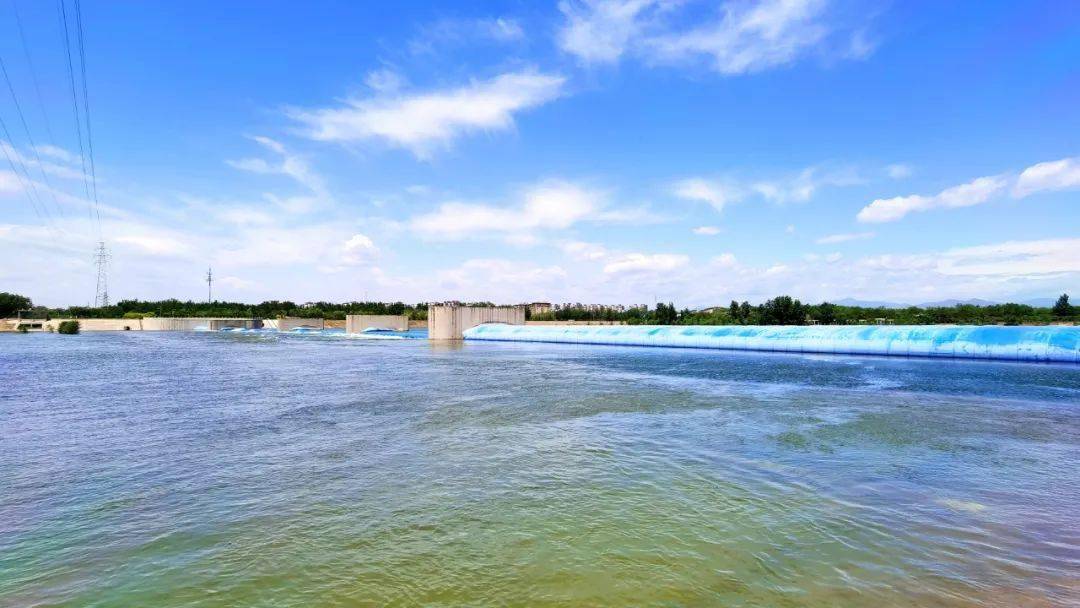 多图直击大规模生态补水下的顺义潮白河