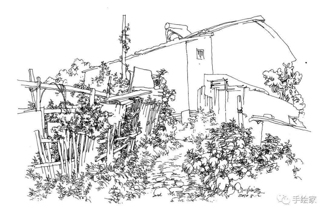 马克笔大师夏克梁行走中的绘画