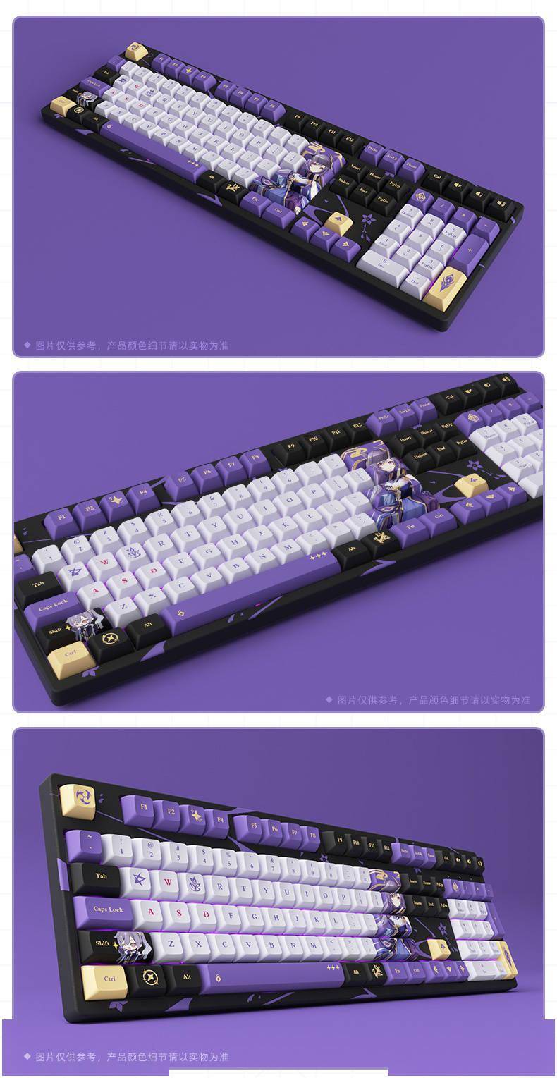 868 元，《原神》官方推出刻晴主题机械键盘：TTC 轴_搜狐网