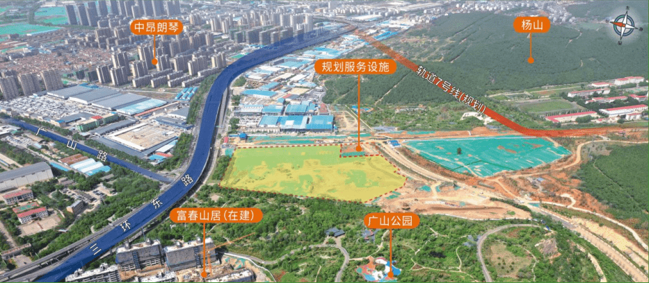 ①辛山西a地块  ①五山公园西北角c地块