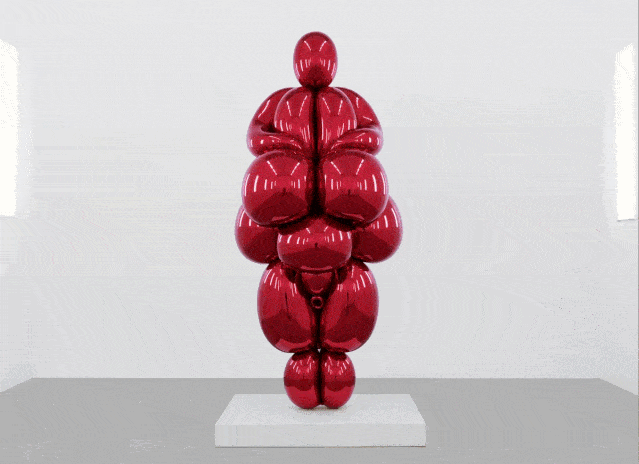 koons杰夫·昆斯而创造这件雕塑作品的艺术家芝加哥的当代艺术博物馆