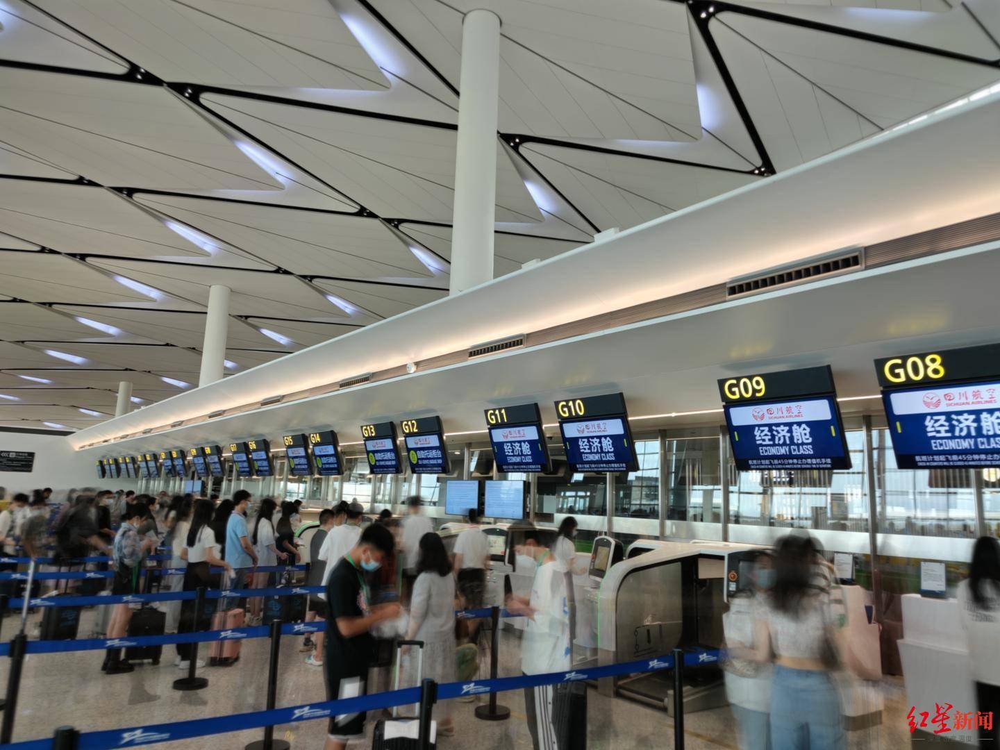 开放72个登机口,涉及22条乘机流程……天府国际机场进行第四次综合