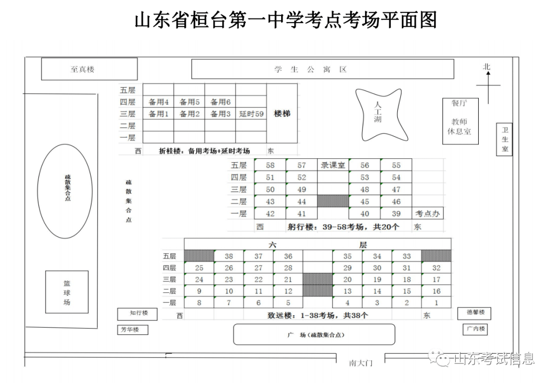 桓台二中高青一中沂源一中附1:沂源一中考点平面图附2:考场分布图淄博
