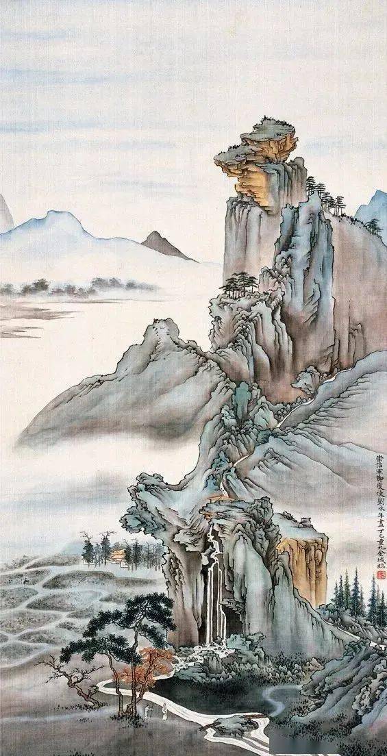 这些古意盎然的山水画，养心静气_手机搜狐网