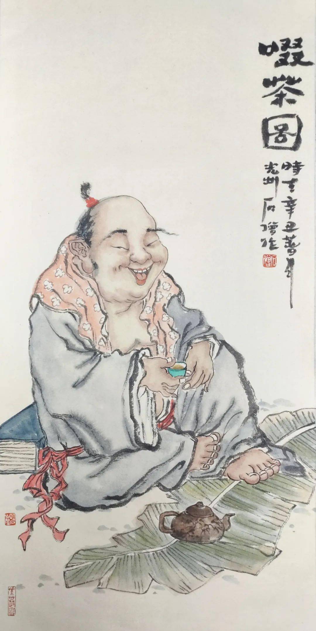 澄怀味象石僧人物小品