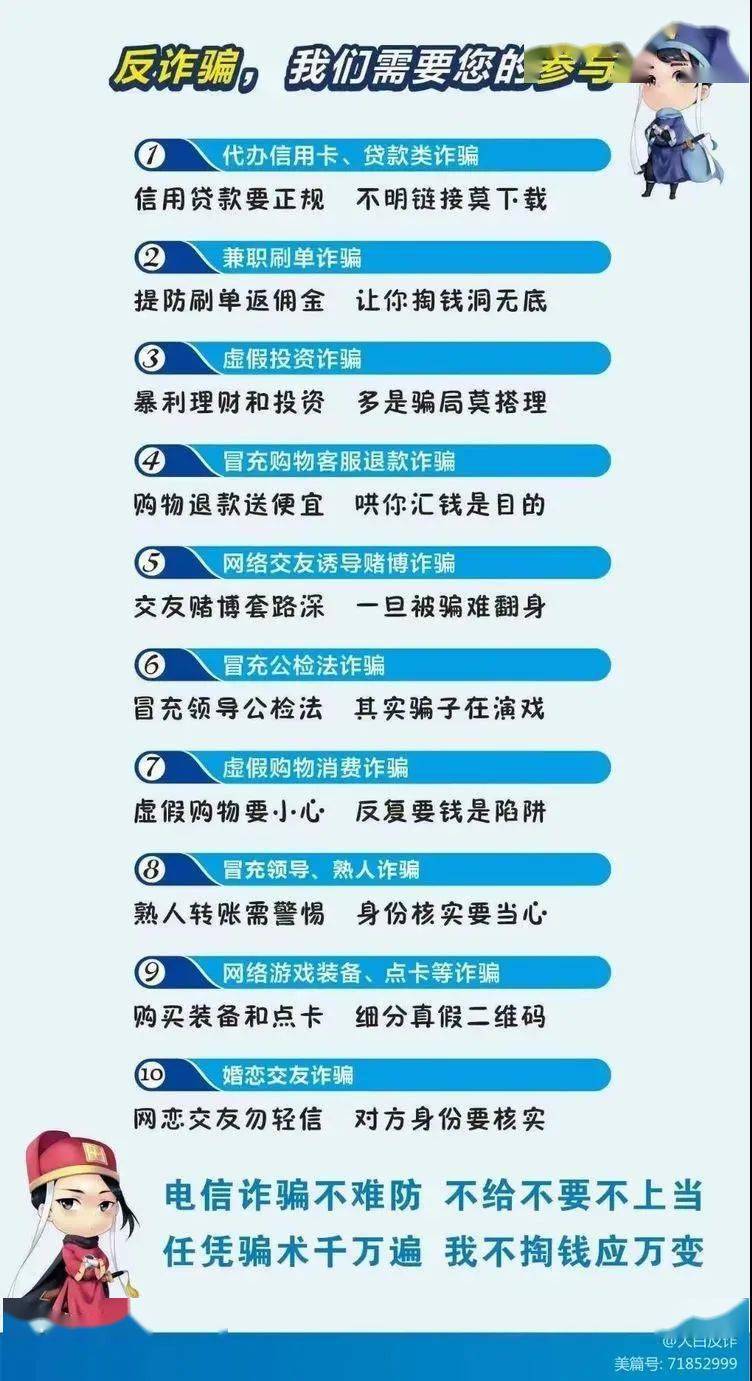 防短信诈骗话语简短