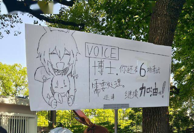 而说到应援的话,自然也是少不了各种二次元画风的花式应援了,比如说