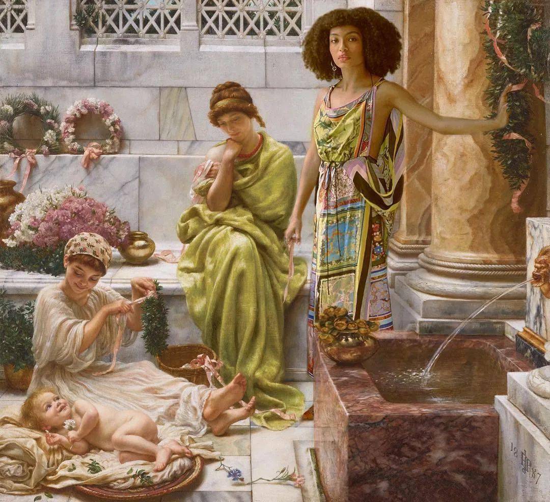 当那些时髦的人儿闯入世界名画中你知道会是什么样的神奇画面吗